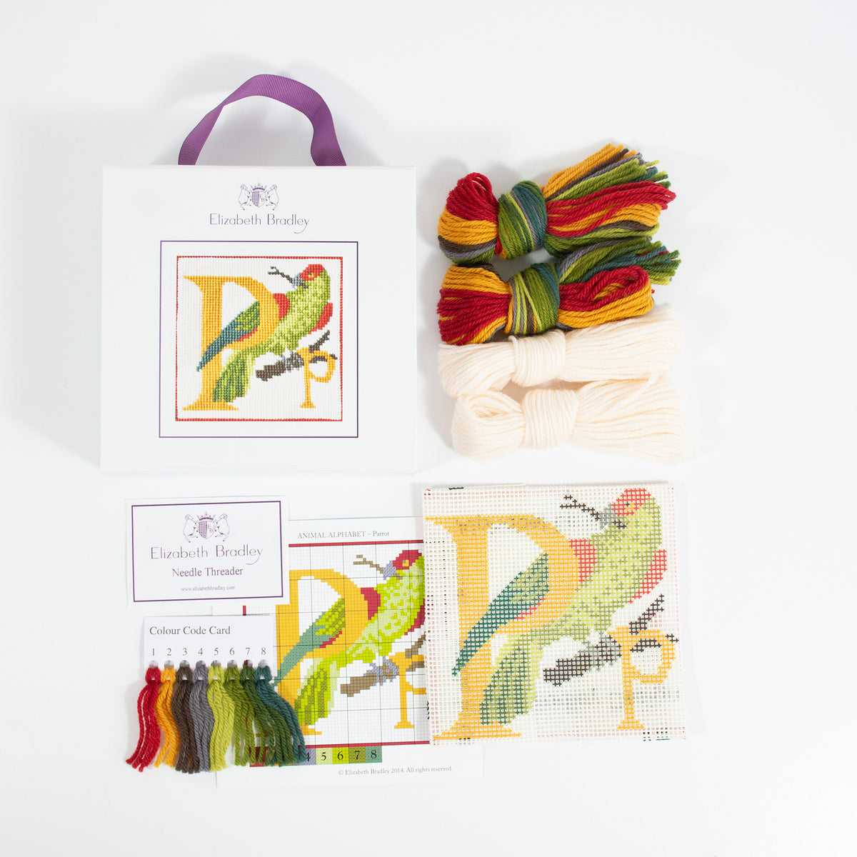 P-Parrot Mini Needlepoint Kit | Elizabeth Bradley Design – Elizabeth ...
