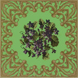 A Posy of Violets Needlepoint Kit Elizabeth Bradley Design Grass Green 