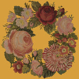 A Wreath of Roses Needlepoint Kit Elizabeth Bradley Design Yellow 