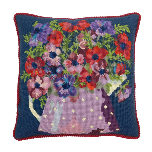 Anemone Pitcher Needlepoint Kit Elizabeth Bradley Design 