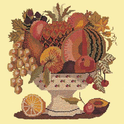 Bowl of Fruit Needlepoint Kit Elizabeth Bradley Design Butter Yellow 