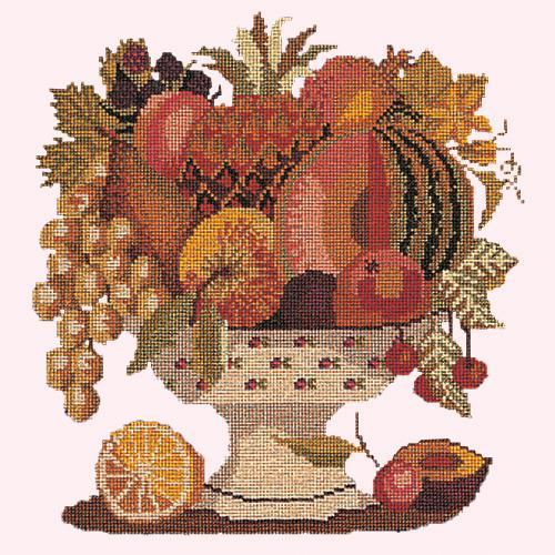 Bowl of Fruit Needlepoint Kit Elizabeth Bradley Design Cream 