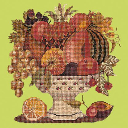 Bowl of Fruit Needlepoint Kit Elizabeth Bradley Design Pale Lime 