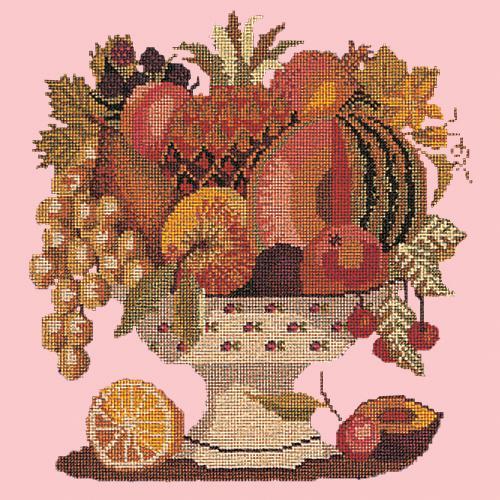 Bowl of Fruit Needlepoint Kit Elizabeth Bradley Design Pale Rose 