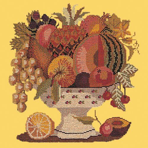 Bowl of Fruit Needlepoint Kit Elizabeth Bradley Design Sunflower Yellow 