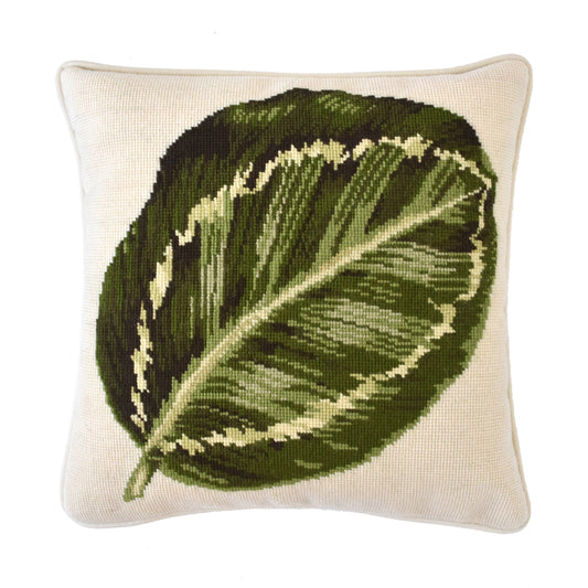 Calathea Leaf Needlepoint Kit Elizabeth Bradley Design 