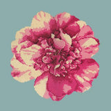 Camellia Blossom Needlepoint Kit Elizabeth Bradley Design Pale Blue 