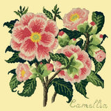 Camellia Needlepoint Kit Elizabeth Bradley Design Butter Yellow 