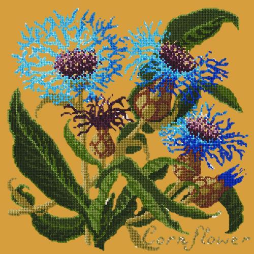 Cornflower Needlepoint Kit Elizabeth Bradley Design Yellow 