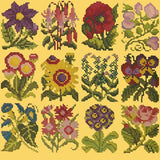 Cottage Garden Favourites Needlepoint Kit Elizabeth Bradley Design Sunflower Yellow 
