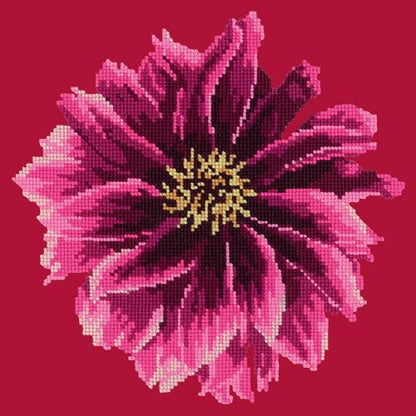 Dahlia Needlepoint Kit Elizabeth Bradley Design Bright Red 