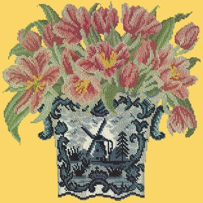 Dutch Tulips Needlepoint Kit Elizabeth Bradley Design Sunflower Yellow 