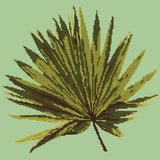 Fan Palm Leaf Needlepoint Kit Elizabeth Bradley Design Pale Green 