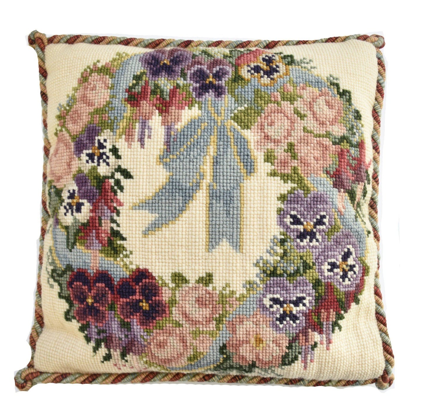 Garland of Pansies Needlepoint Kit Elizabeth Bradley Design 