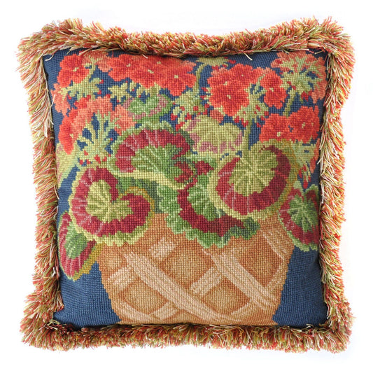 Geranium Pot Needlepoint Kit Elizabeth Bradley Design 