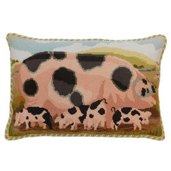 Gloucester Old Spot Sow With Her Piglets Needlepoint Kit Elizabeth Bradley Design 