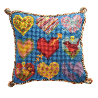 Hearts Mini Kit Needlepoint Kit Elizabeth Bradley Design 