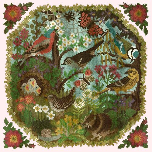 Hedgerow Needlepoint Kit Elizabeth Bradley Design Cream 