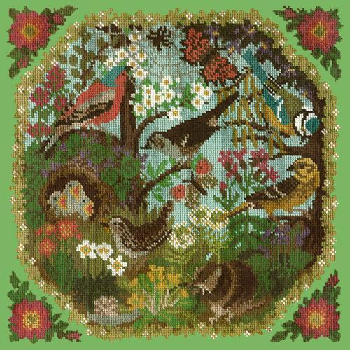 Hedgerow Needlepoint Kit Elizabeth Bradley Design Grass Green 