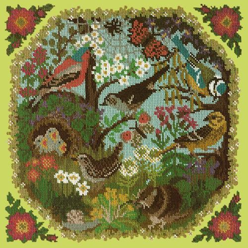 Hedgerow Needlepoint Kit Elizabeth Bradley Design Pale Lime 