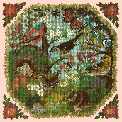 Hedgerow Needlepoint Kit Elizabeth Bradley Design Salmon Pink 