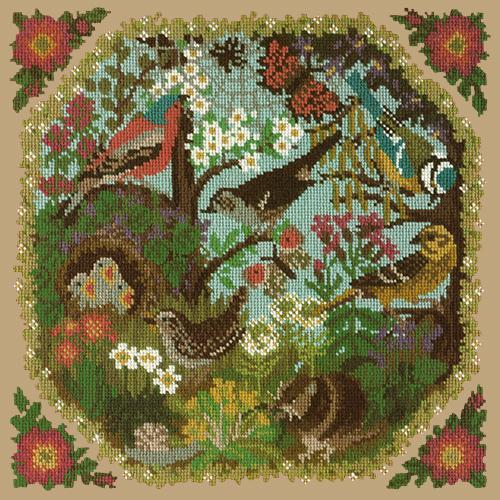 Hedgerow Needlepoint Kit Elizabeth Bradley Design Sand 