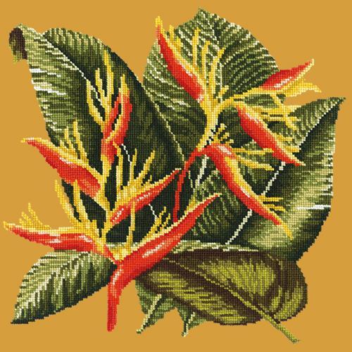 Heliconia Needlepoint Kit Elizabeth Bradley Design Yellow 