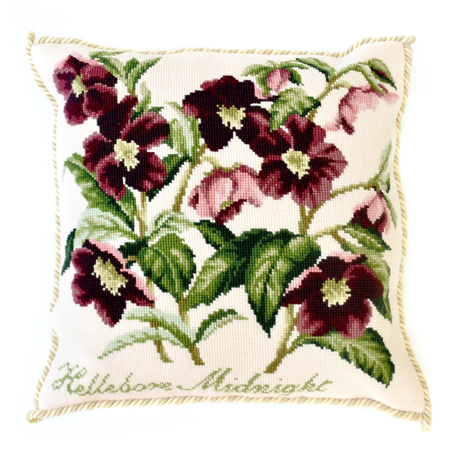 Hellebore Midnight Needlepoint Kit Elizabeth Bradley Design 