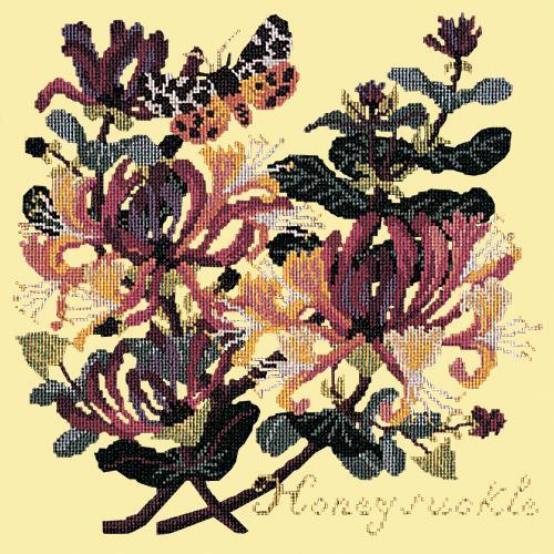 Honeysuckle Needlepoint Kit Elizabeth Bradley Design Butter Yellow 