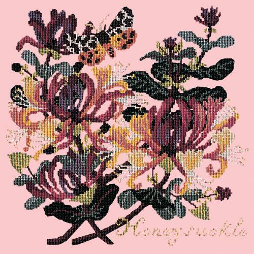 Honeysuckle Needlepoint Kit Elizabeth Bradley Design Pale Rose 