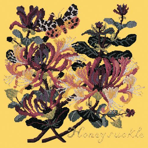 Honeysuckle Needlepoint Kit Elizabeth Bradley Design Sunflower Yellow 