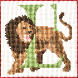 L-Lion Needlepoint Kit Elizabeth Bradley Design 