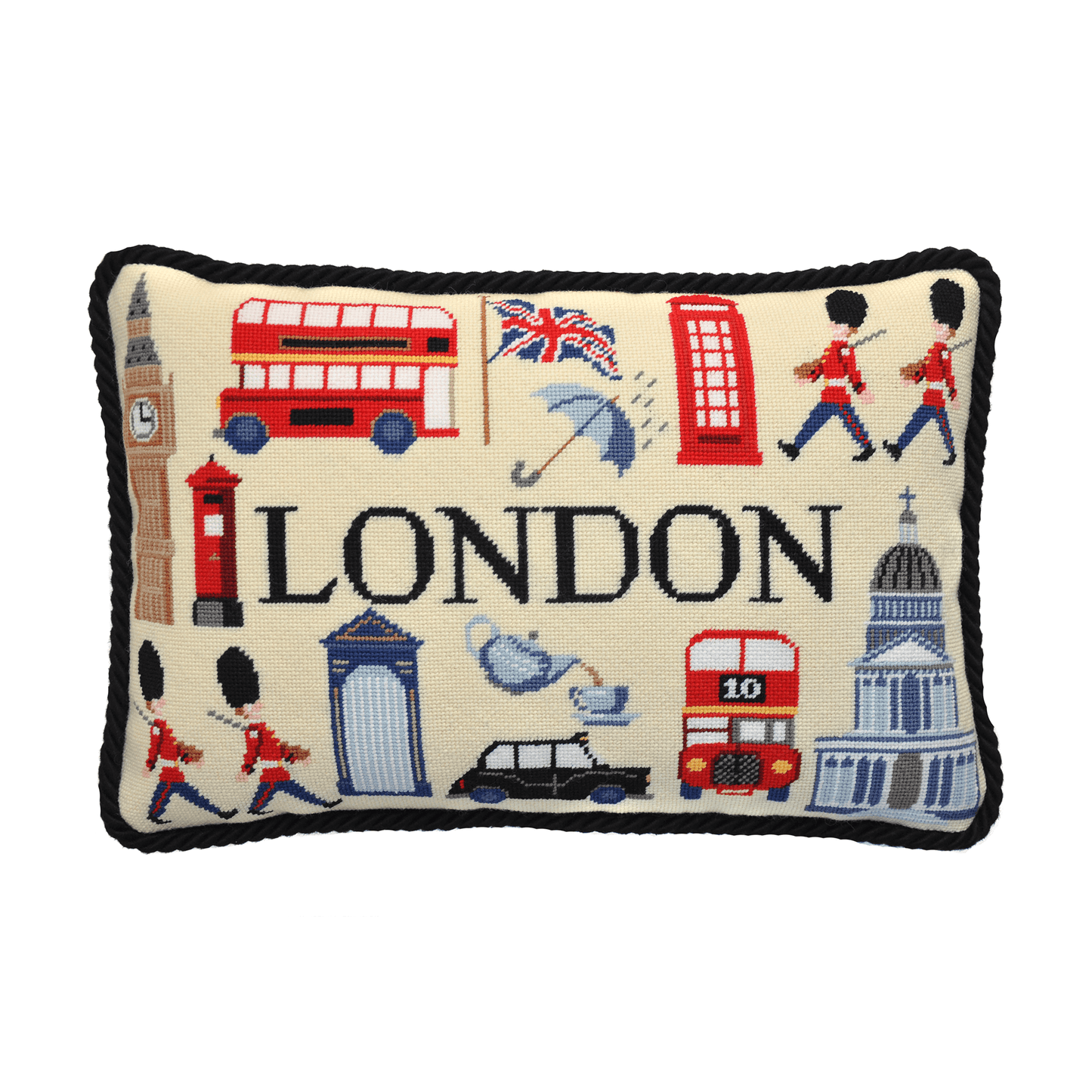 London Pillow Needlepoint Kit Elizabeth Bradley Design 