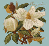 Magnolia Needlepoint Kit Elizabeth Bradley Design Pale Blue 
