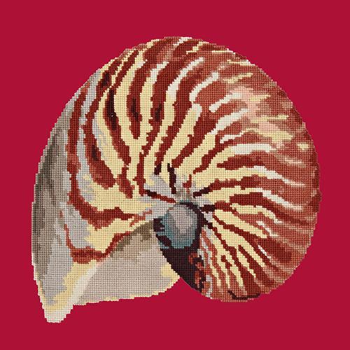 Nautilus Needlepoint Kit Elizabeth Bradley Design Bright Red 