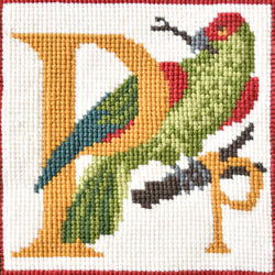 P-Parrot Needlepoint Kit Elizabeth Bradley Design 