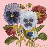 Pansy Needlepoint Kit Elizabeth Bradley Design Pale Rose 