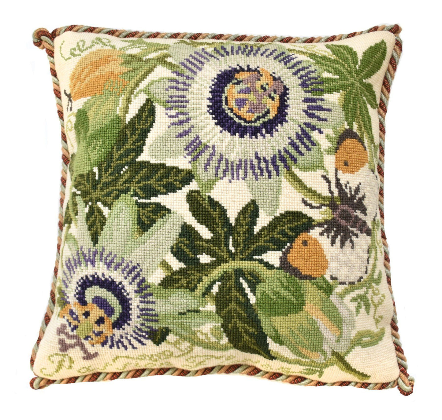 Passion Flower Needlepoint Kit Elizabeth Bradley Design 