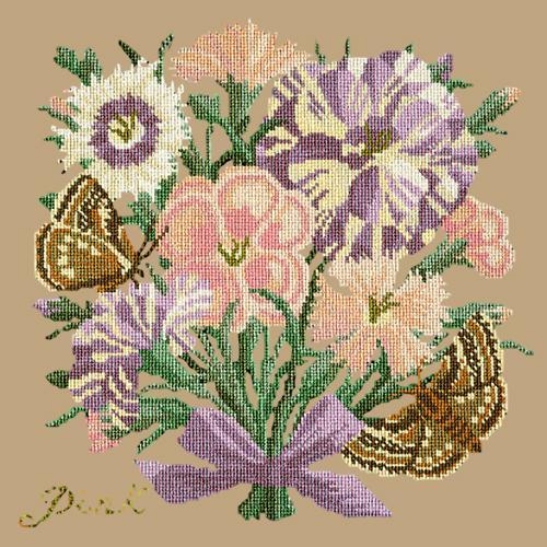 Pink Needlepoint Kit Elizabeth Bradley Design Sand 