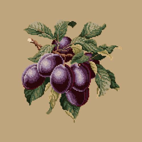 Plums Needlepoint Kit Elizabeth Bradley Design Sand 