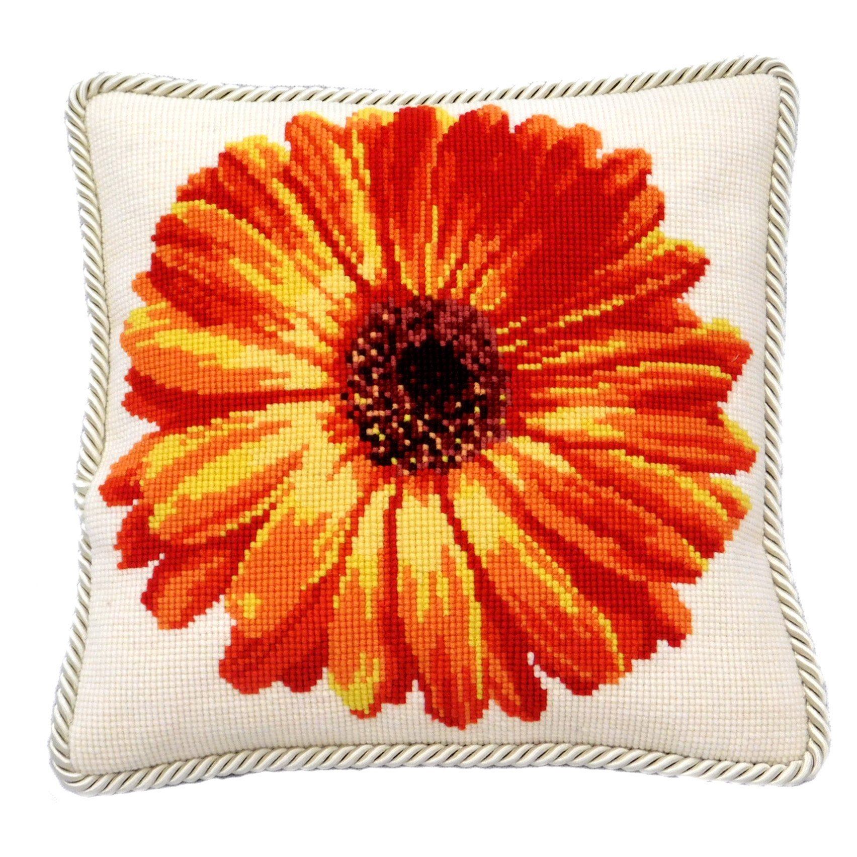 Pot Marigold Needlepoint Kit Elizabeth Bradley Design 