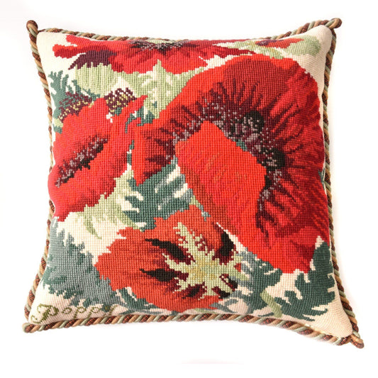 Red Poppy Needlepoint Kit Elizabeth Bradley Design 