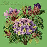 Rhododendron Needlepoint Kit Elizabeth Bradley Design Grass Green 