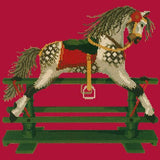 Rocking Horse Needlepoint Kit Elizabeth Bradley Design Bright Red 