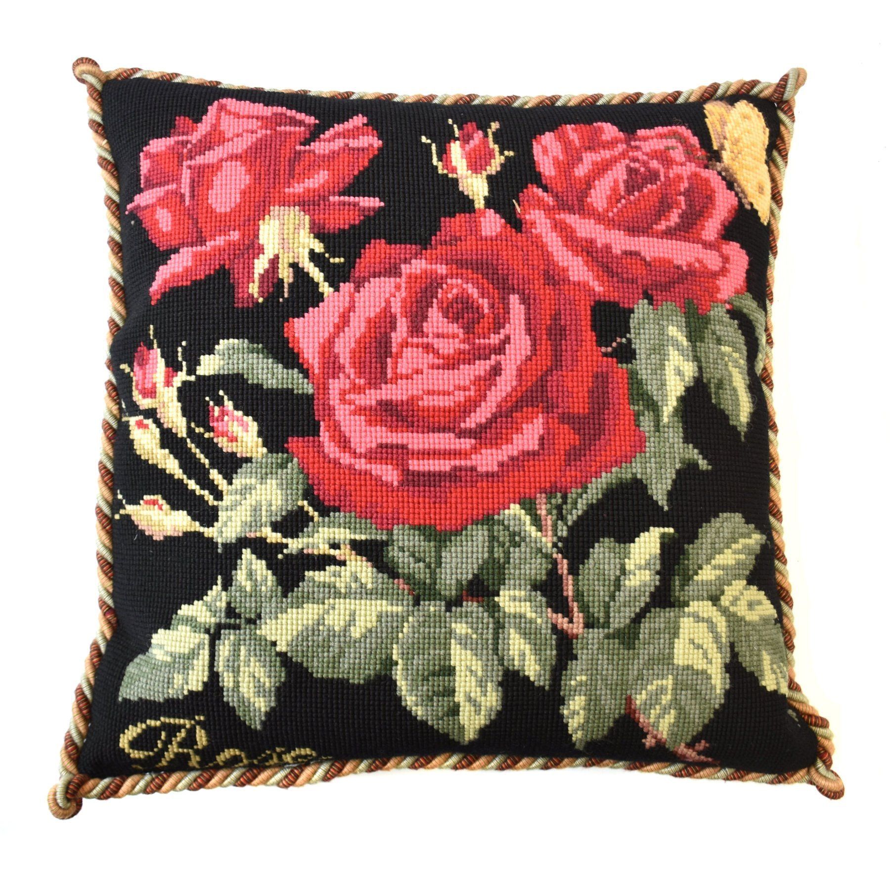 Rose Needlepoint Kit Elizabeth Bradley Design 