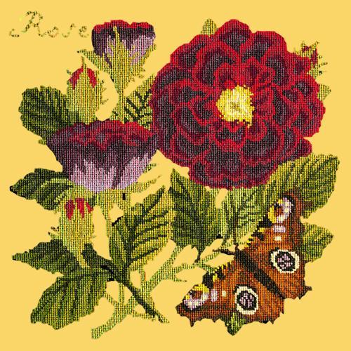 Rose Needlepoint Kit Elizabeth Bradley Design Sunflower Yellow 