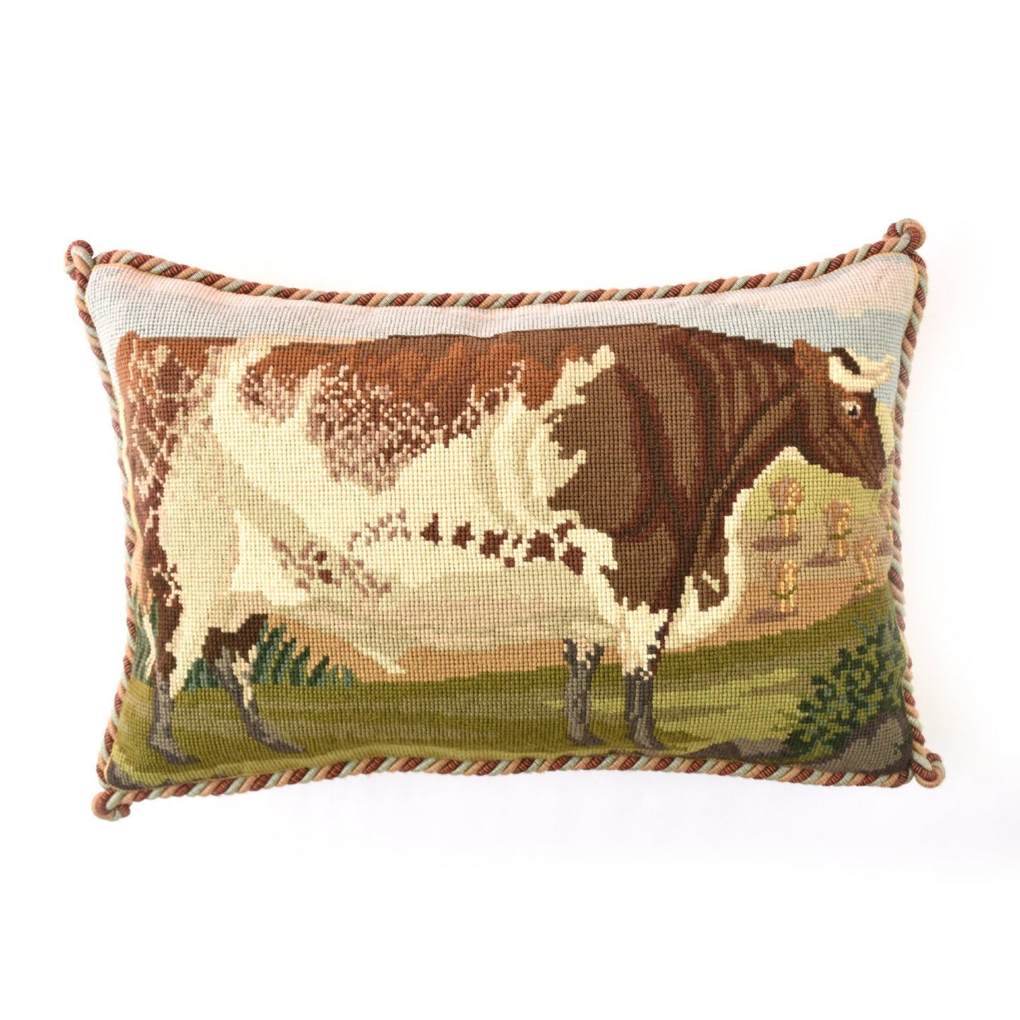 Shorthorn Ox Needlepoint Kit Elizabeth Bradley Design 