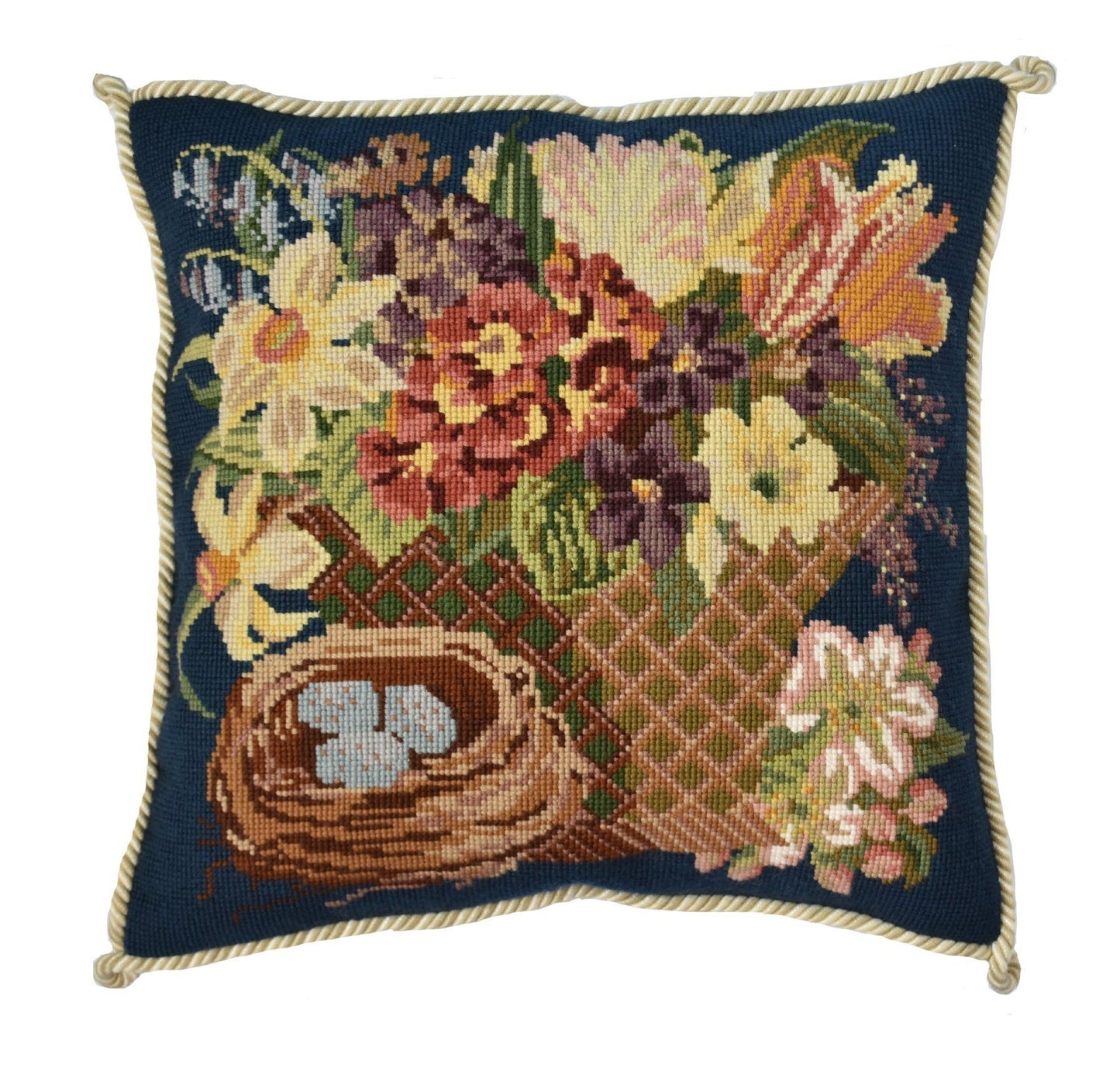 Spring Basket Needlepoint Kit Elizabeth Bradley Design 