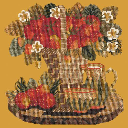 Strawberries Needlepoint Kit Elizabeth Bradley Design Yellow 