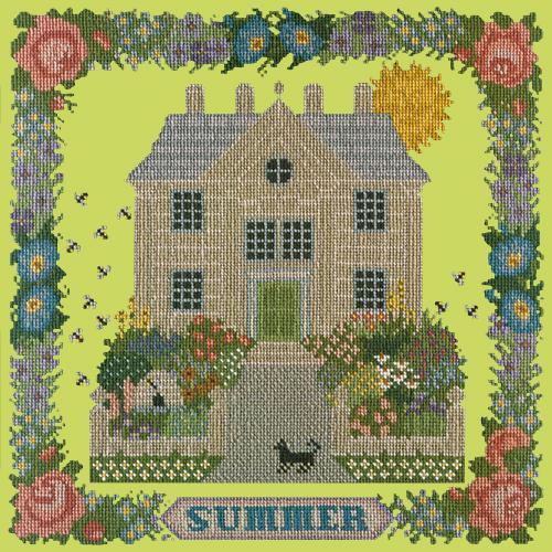 Summer Sampler Needlepoint Kit Elizabeth Bradley Design Pale Lime 